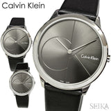  Shop Authentic Calvin Klein Minimal Grey Dial Black Leather Strap Watch for Men - K3M221C3 - Luxxuri