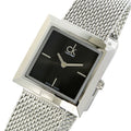  Shop Authentic Calvin Klein Mark Black Dial Silver Mesh Bracelet Watch for Women - K3R23121 - Luxxuri