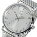  Shop Authentic Calvin Klein Surround Silver Dial Silver Mesh Bracelet Watch for Men - K3W21126 - Luxxuri