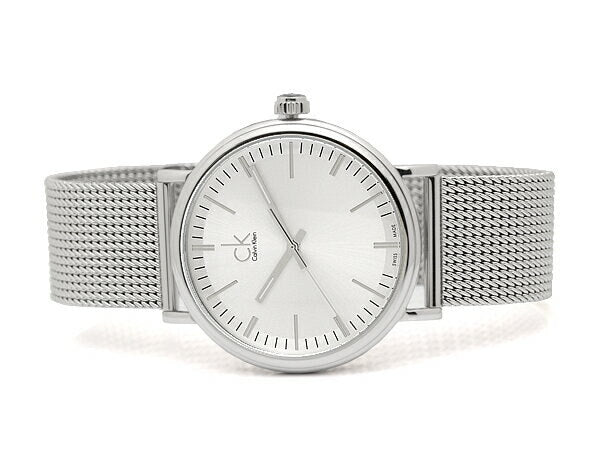  Shop Authentic Calvin Klein Surround Silver Dial Silver Mesh Bracelet Watch for Men - K3W21126 - Luxxuri