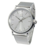  Shop Authentic Calvin Klein Surround Silver Dial Silver Mesh Bracelet Watch for Men - K3W21126 - Luxxuri