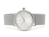  Shop Authentic Calvin Klein Surround Silver Dial Silver Mesh Bracelet Watch for Men - K3W21126 - Luxxuri