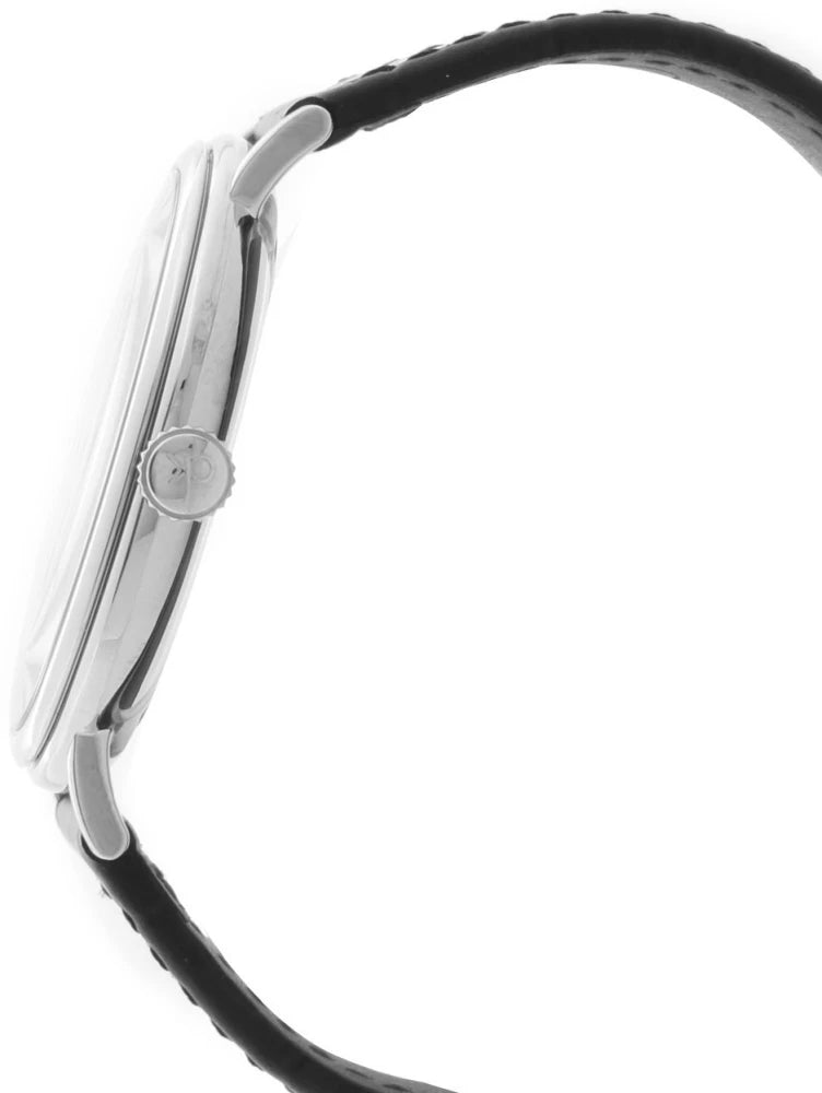  Shop Authentic Calvin Klein Surround Black Dial Black Leather Strap Watch for Men - K3W211C1 - Luxxuri