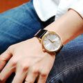  Shop Authentic Calvin Klein Surround Silver Dial Black Leather Strap Watch for Men - K3W215C6 - Luxxuri