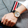  Shop Authentic Calvin Klein Surround Silver Dial Black Leather Strap Watch for Men - K3W215C6 - Luxxuri