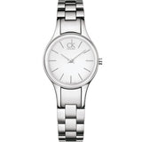  Shop Authentic Calvin Klein Simplicity White Dial Silver Steel Strap Watch for Women - K4323126 - Luxxuri