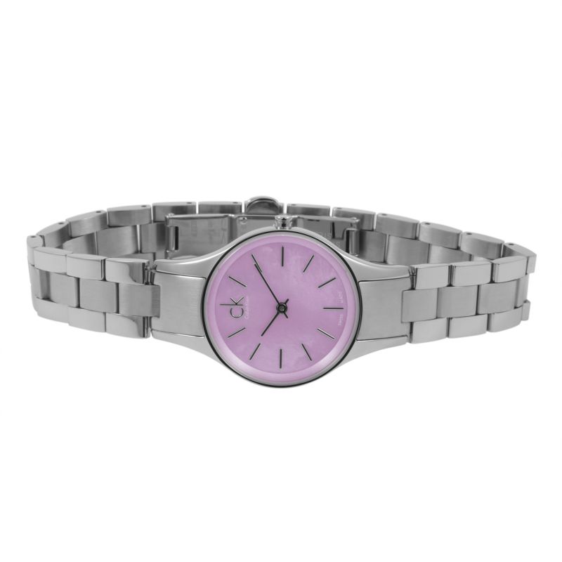  Shop Authentic Calvin Klein Simplicity Pink Dial Silver Steel Strap Watch for Women - K432314E - Luxxuri