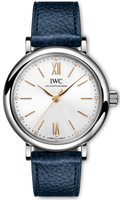  Shop Authentic IWC Portofino Automatic Silver Dial Blue Leather Strap Watch for Women - IW357411 - Luxxuri