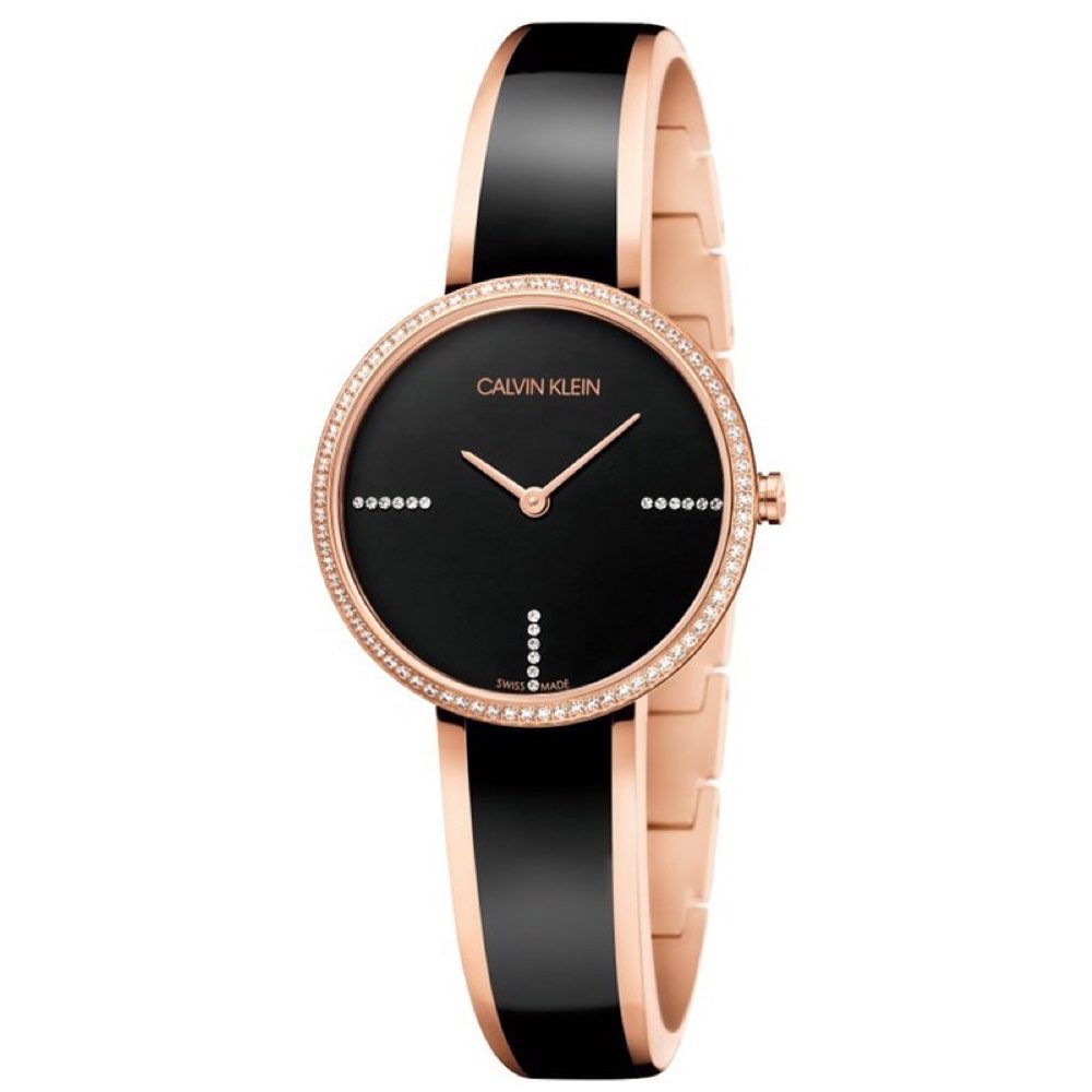  Shop Authentic Calvin Klein Seduce Black Dial Two Tone Steel Strap Watch for Women - K4E2NX1S - Luxxuri