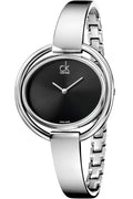  Shop Authentic Calvin Klein Impetuous Black Dial Silver Steel Strap Watch for Women - K4F2N111 - Luxxuri