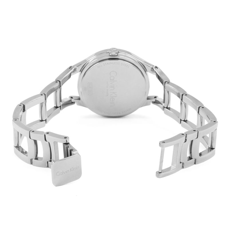  Shop Authentic Calvin Klein Class White Dial Silver Steel Strap Watch for Women - K6R23126 - Luxxuri