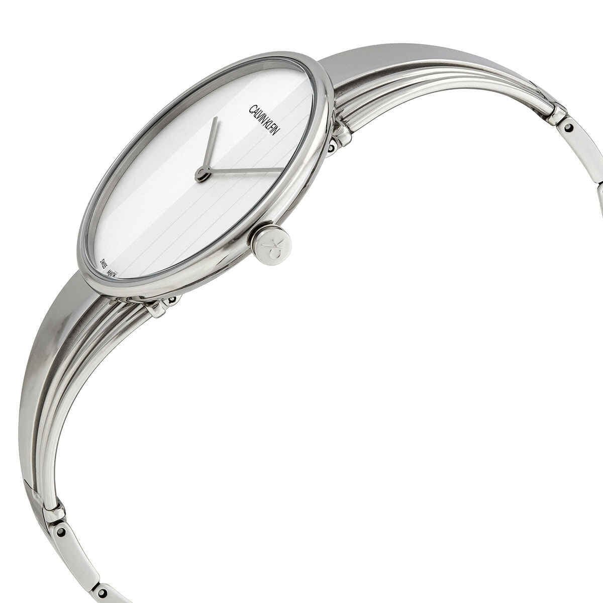  Shop Authentic Calvin Klein Drift Silver Dial Silver Steel Strap Watch for Women - K6S2N116 - Luxxuri