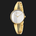  Shop Authentic Calvin Klein Drift Silver Dial Gold Steel Strap Watch for Women - K6S2N516 - Luxxuri