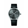  Shop Authentic Calvin Klein Minimal Black Dial Black Leather Strap Watch for Men - K7621107 - Luxxuri