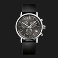  Shop Authentic Calvin Klein Post Minimal Chronograph Black Dial Black Leather Strap Watch for Men - K7627107 - Luxxuri