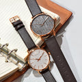  Shop Authentic Calvin Klein Even White Dial Brown Leather Strap Watch for Women - K7B236G6 - Luxxuri