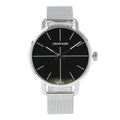  Shop Authentic Calvin Klein Even Black Dial Silver Mesh Bracelet Watch for Women - K7B21121 - Luxxuri