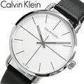  Shop Authentic Calvin Klein Even Silver Dial Black Leather Strap Watch for Men - K7B211CY - Luxxuri