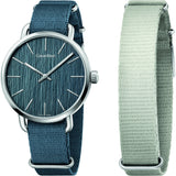  Shop Authentic Calvin Klein Even Green Dial Green NATO Strap Watch for Men - K7B211WL - Luxxuri