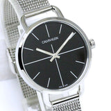  Shop Authentic Calvin Klein Even Black Dial Silver Mesh Bracelet Watch for Women - K7B23121 - Luxxuri