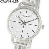  Shop Authentic Calvin Klein Even White Dial Silver Mesh Bracelet Watch for Women - K7B23126 - Luxxuri