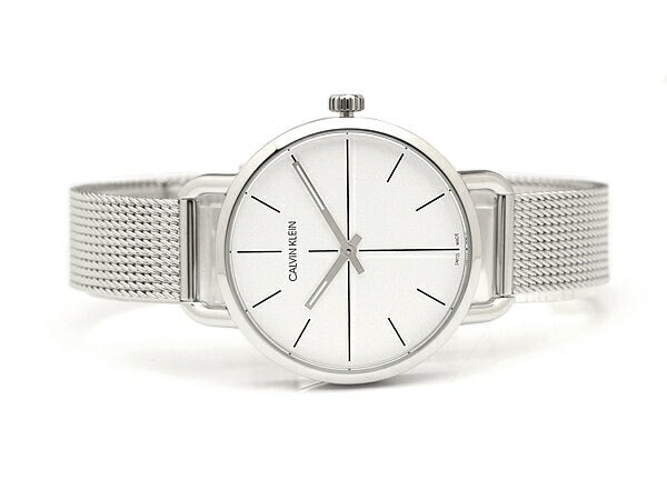  Shop Authentic Calvin Klein Even White Dial Silver Mesh Bracelet Watch for Women - K7B23126 - Luxxuri