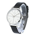  Shop Authentic Calvin Klein Evan White Dial Black Leather Strap Watch for Women - K7B231CY - Luxxuri