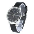  Shop Authentic Calvin Klein Even Black Dial Black Leather Strap Watch for Women  - K7B231CZ - Luxxuri