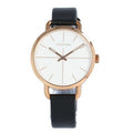  Shop Authentic Calvin Klein Even White Dial Black Leather Strap Watch for Women - K7B236C6 - Luxxuri
