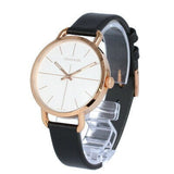  Shop Authentic Calvin Klein Even White Dial Black Leather Strap Watch for Women - K7B236C6 - Luxxuri