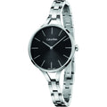  Shop Authentic Calvin Klein Graphic Black Dial Silver Steel Strap Watch for Women - K7E23141 - Luxxuri