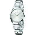  Shop Authentic Calvin Klein Dainty Silver Dial Silver Steel Strap Watch for Women - K7L23146 - Luxxuri
