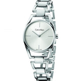  Shop Authentic Calvin Klein Dainty Silver Dial Silver Steel Strap Watch for Women - K7L23146 - Luxxuri