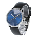  Shop Authentic Calvin Klein High Noon Quartz Blue Dial Black Leather Strap Watch for Men - K8M211CN - Luxxuri