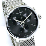  Shop Authentic Calvin Klein High Noon Chronograph Black Dial Silver Mesh Bracelet Watch for Men - K8M27121 - Luxxuri