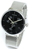  Shop Authentic Calvin Klein High Noon Chronograph Black Dial Silver Mesh Bracelet Watch for Men - K8M27121 - Luxxuri