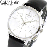  Shop Authentic Calvin Klein Posh Silver Dial Black Leather Strap Watch for Men - K8Q371C6 - Luxxuri
