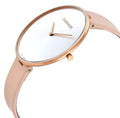  Shop Authentic Calvin Klein Full Moon Silver Dial Pink Leather Stap Watch for Women - K8Y236Z6 - Luxxuri