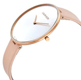  Shop Authentic Calvin Klein Full Moon Silver Dial Pink Leather Stap Watch for Women - K8Y236Z6 - Luxxuri