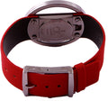  Shop Authentic Calvin Klein Glam Transparent Dial Red Leather Strap Watch for Women - K9423144 - Luxxuri