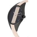  Shop Authentic Calvin Klein Rebel Cream Black Dial Cream Leather Strap Watch for Women - K8P237X1 - Luxxuri