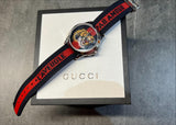  Shop Authentic Gucci G Timless Le Marche Des Merveilles Blue & Red Dial Blue & Red Nylon Strap Unisex Watch  - YA126495 - Luxxuri