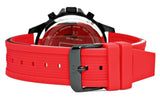  Shop Authentic Tommy Hilfiger Multifunction Quartz Black Dial Red Rubber Strap Watch for Men  - 1791722 - Luxxuri