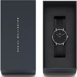  Shop Authentic Daniel Wellington Petite Ashfield Black Dial Black Mesh Strap Watch For Women - DW00100246 - Luxxuri