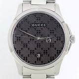  Shop Authentic Gucci G Timeless Black Dial Silver Steel Strap Watch For Men - YA126460 - Luxxuri