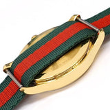  Shop Authentic Gucci Le Marche des Merveilles Green & Red Dial Green & Red NATO Strap Unisex Watch - YA126487 - Luxxuri