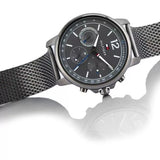  Shop Authentic Tommy Hilfiger London Chronograph Grey Dial Grey Mesh Bracelet Watch for Men - 1791530 - Luxxuri