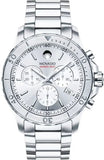  Shop Authentic Movado Series 800 Chronograph Silver Dial Silver Steel Strap Watch For Men - 2600111 - Luxxuri