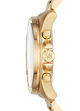  Shop Authentic Michael Kors Brecken Chronograph Quartz Black Dial Gold Steel Strap Watch For Men - MK8481 - Luxxuri