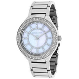  Shop Authentic Michael Kors Kerry Mother of Pearl Dial Silver Stainless Steel Strap Watch for Women - MK3395 - Luxxuri
